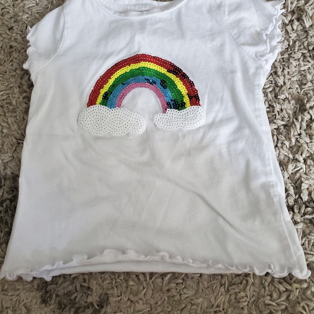 Sequin rainbow shirt